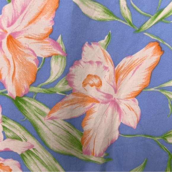 Lauren Ralph Lauren Silk Hawaiian Floral Skirt Size 16 - Picture 6 of 12